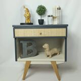 Side table with compass legs