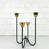 Mid-Century Scandinavian candlestick, Gunnar Ander's candle holder for Ystad Metall, Sweden