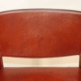 Matteo Grassi high stool in leather and metal