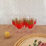 Set of 5 henkel seventies apple glasses