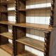 Bibliothèque de boiserie en chêne et sapin début XXème