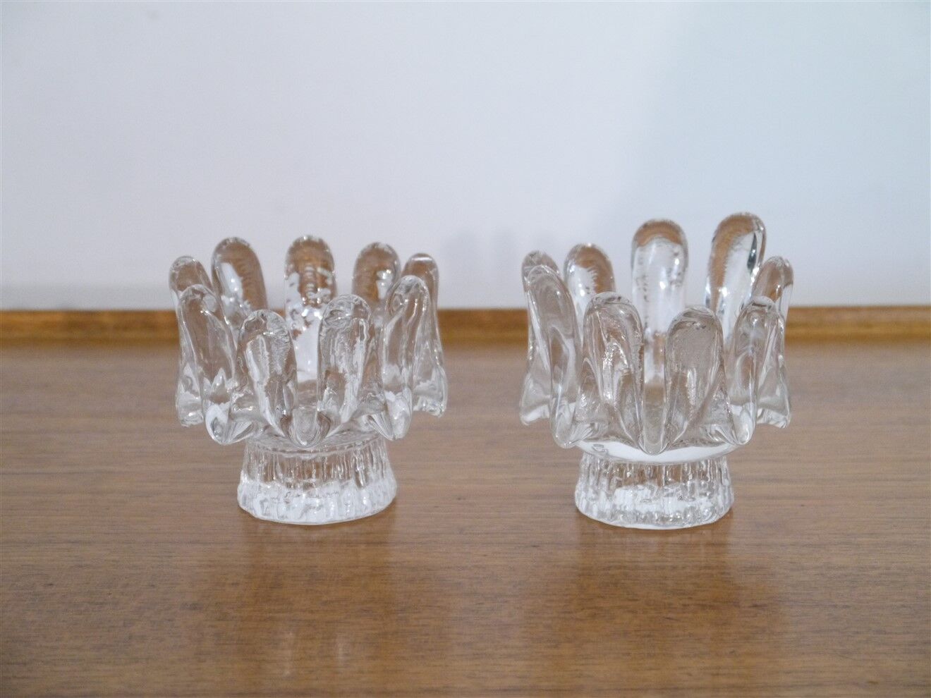 Pair of Scandinavian candle holders "Sun flower" by Goran warff 1960