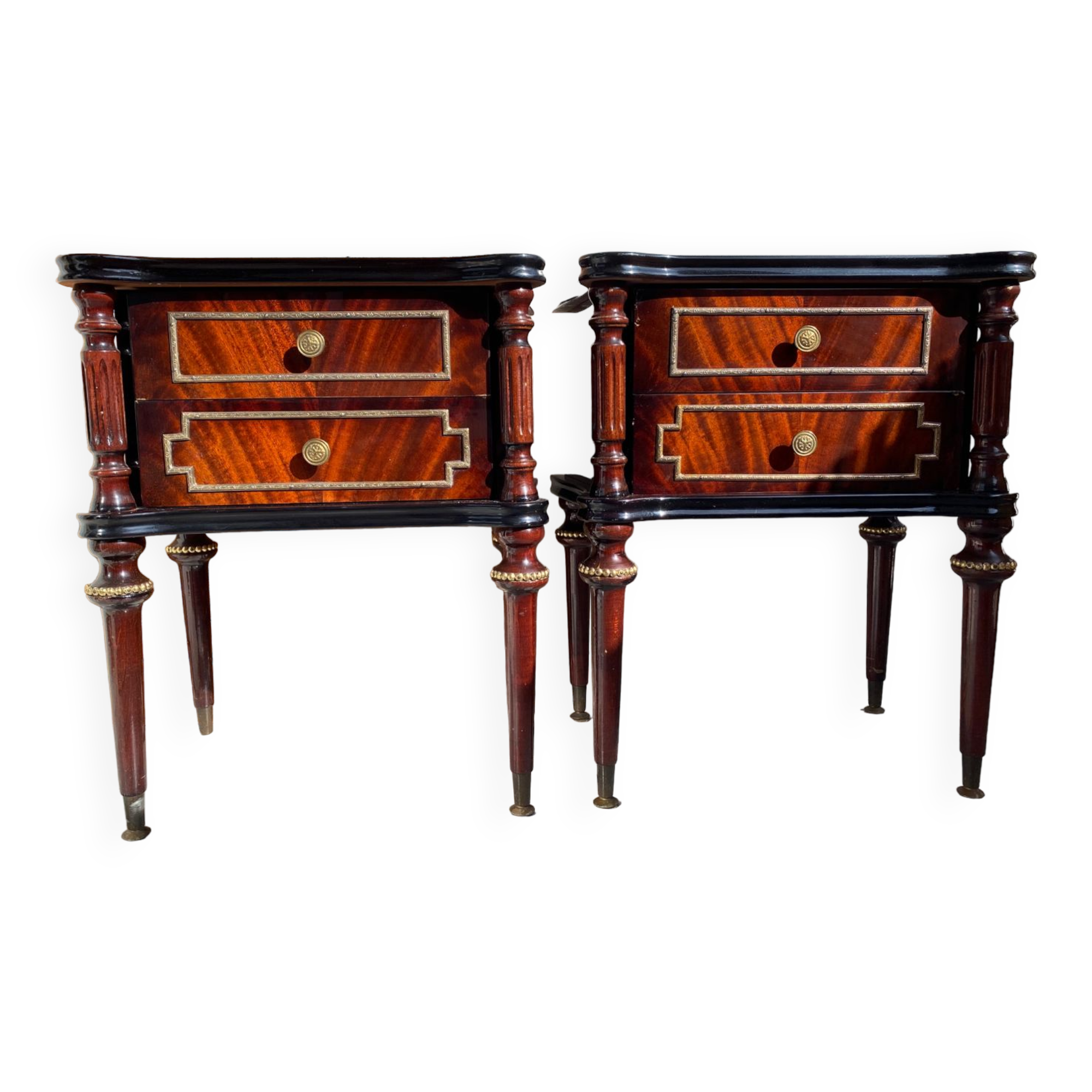 Pair of Louis XVI bedside tables