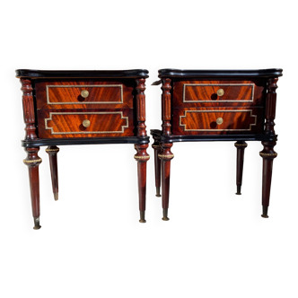 Pair of Louis XVI bedside tables