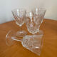 Set of 4 Reims crystal glasses 1950