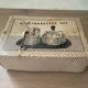 Cendrier à poussoir et sa boîte à cigarettes vintage