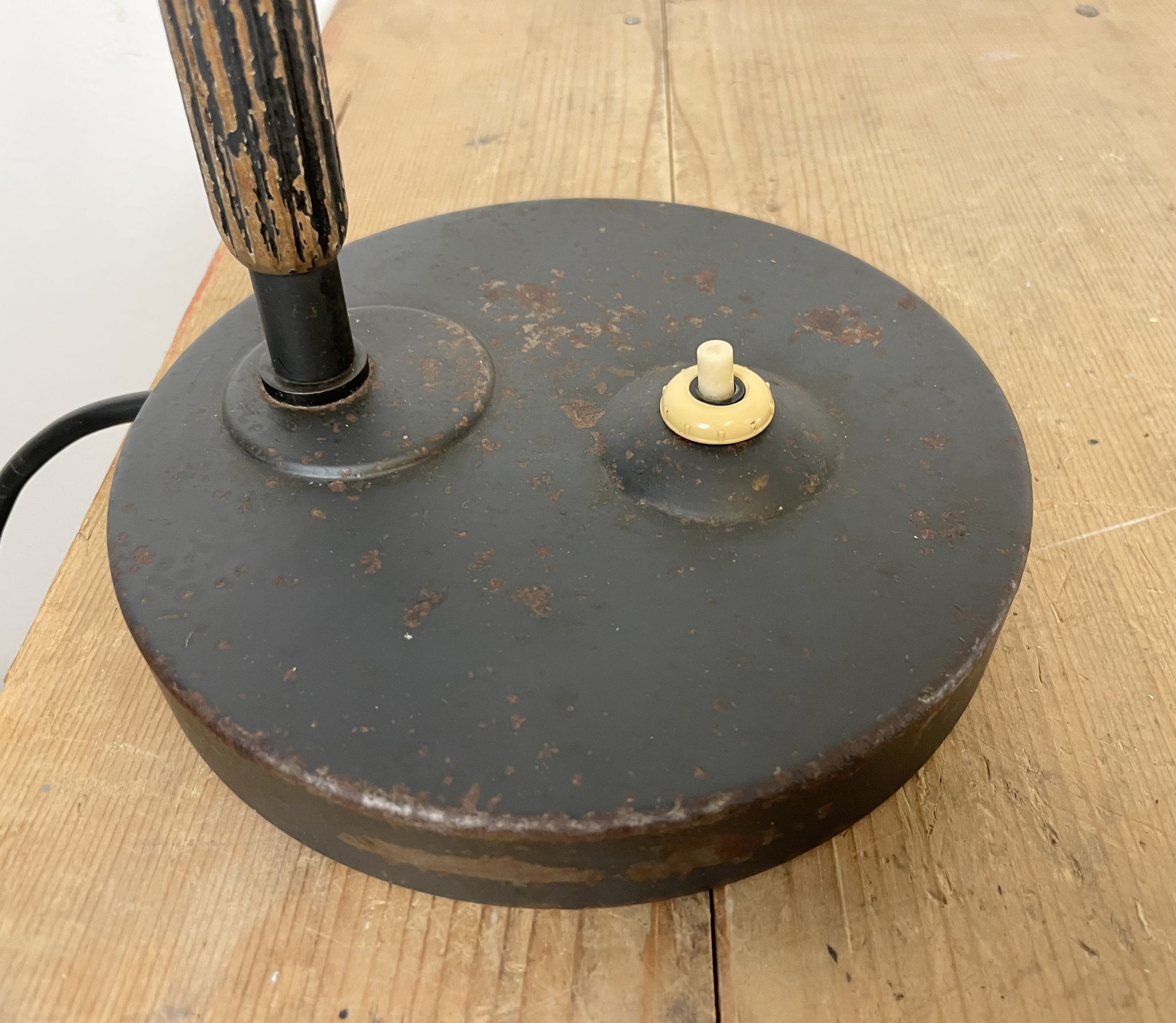 Lampe de table industrielle noire de Siemens, années 1930