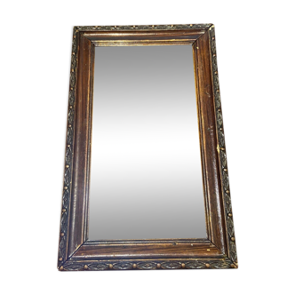 Rectangular wall mirror with wooden frame 47,5x29cm