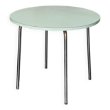 Round water green formica table 1960