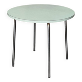 Round water green formica table 1960