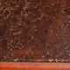 Brutalist Coffee Table with Copper Top and Wooden Base 1970