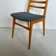 Chaise vintage bois clair Benze Sitzmobel