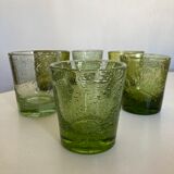 Set of 6 glasses cups of Biot XXL 1960