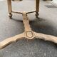 Table à manger extensible Louis XIII décapée en chêne années 50