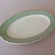 Plat ovale Villeroy & Boch Mettlach céladon et or