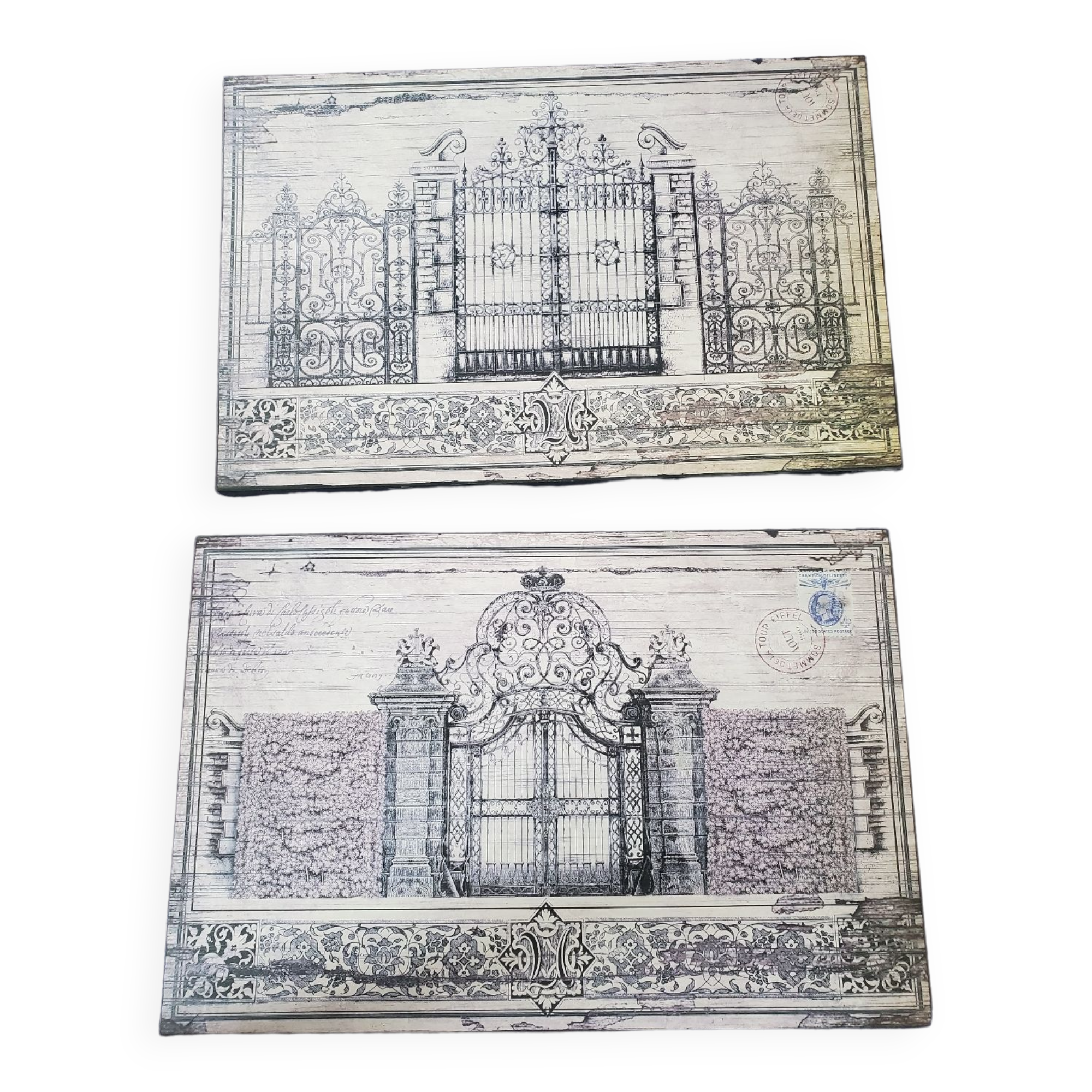 Pair of decorative panels