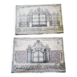 Pair of decorative panels