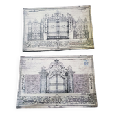 Paire de panneaux décoratifs