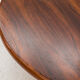 Table basse ronde en palissandre Danemark années 1960