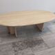 Travertine Eclipse coffee table, 1970s