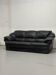 Black leather sofa — postmodern design