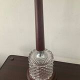 Scandinavian teak and glass lamp from the 60s