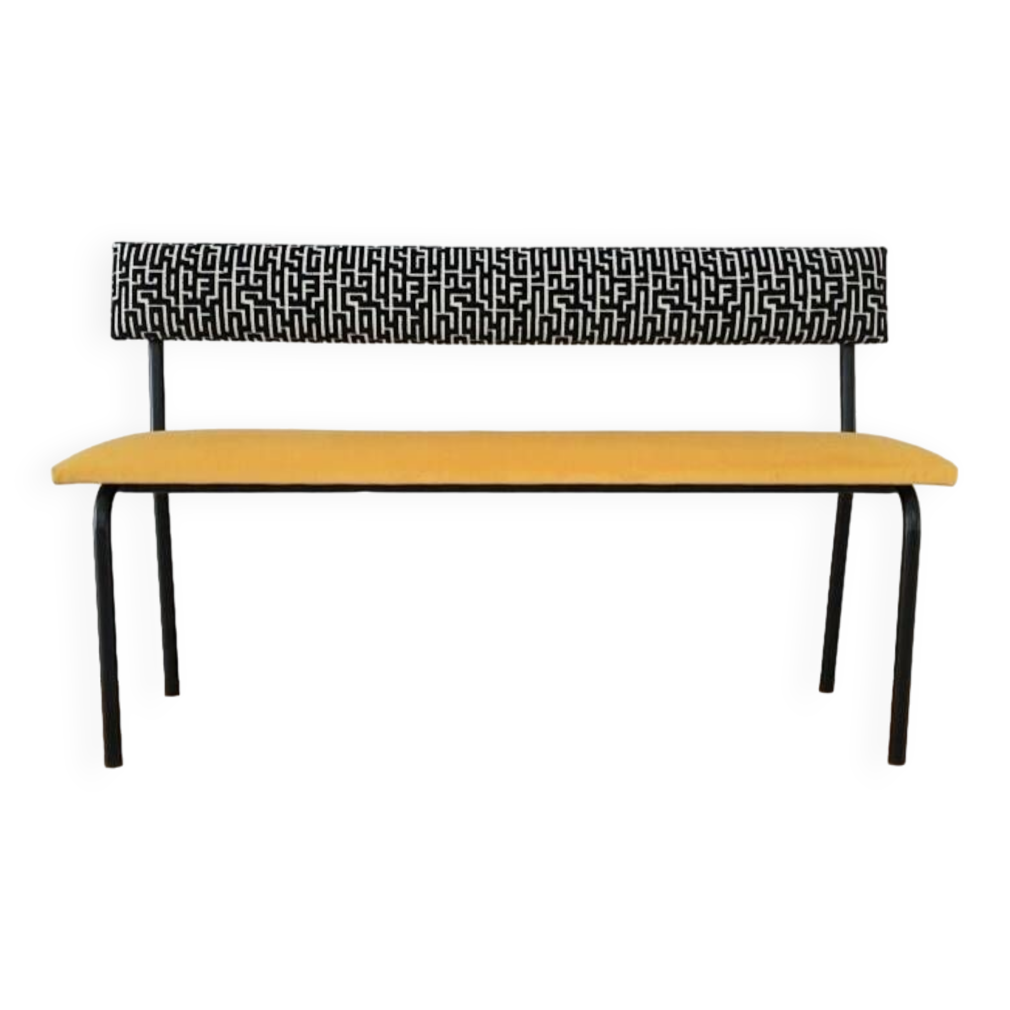 Banc vintage tapissé