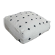Berber pouf cover Béni Ouarain with black and white diamonds