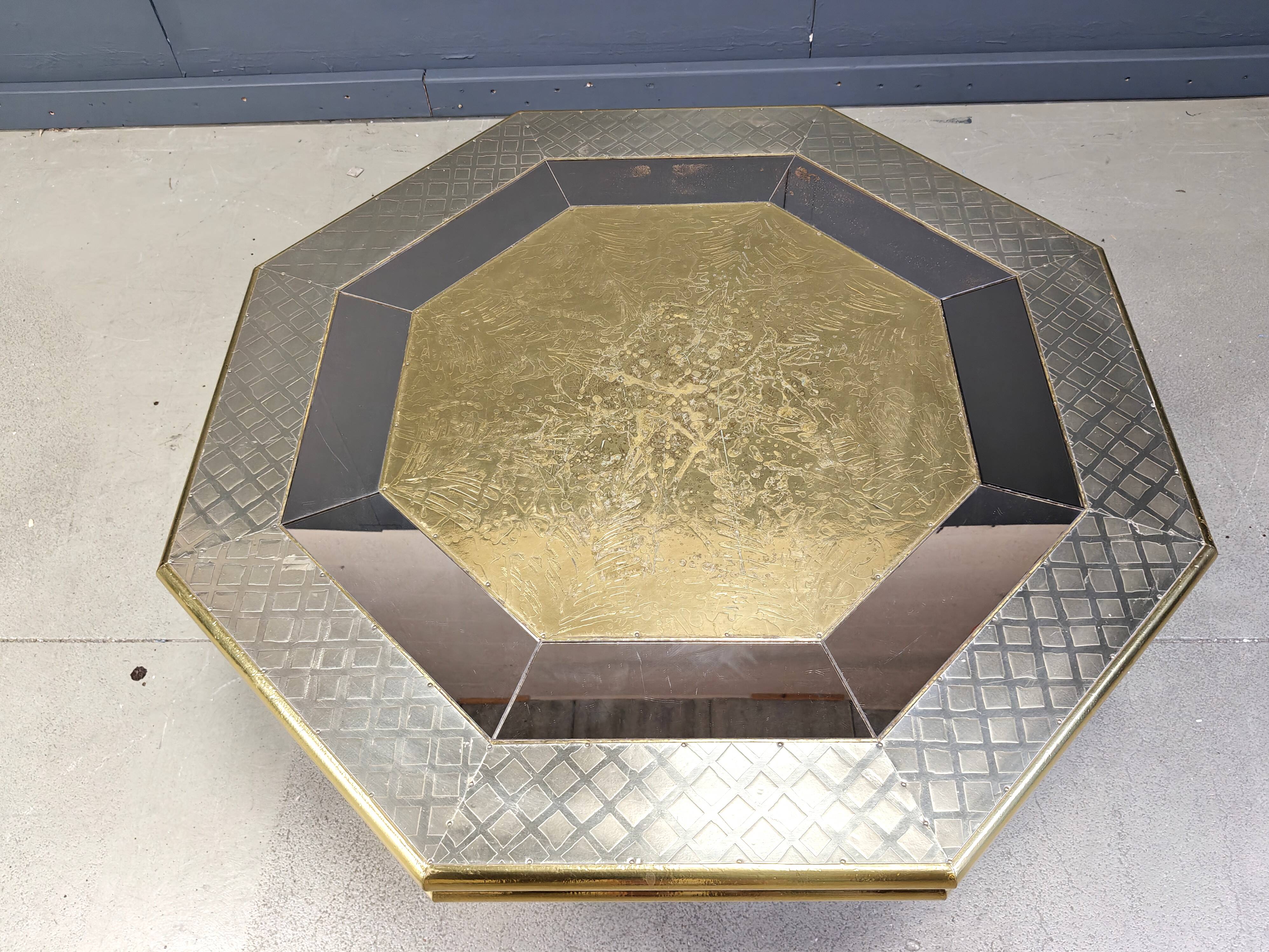 Vintage coffee table by Rodolfo Dubarry, 1970s