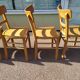 Set of 6 wooden bistro chairs 50/60s