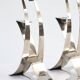 Palm Beach Modern style silver-plated chandeliers 1970