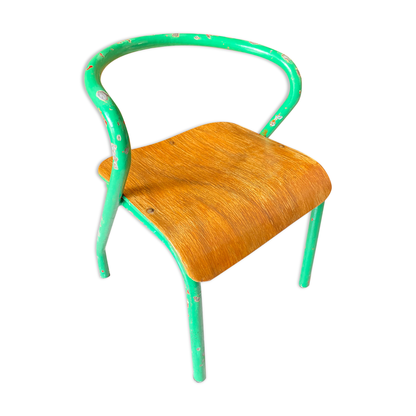 Chaise écolier enfant vintage Jacques Hitier