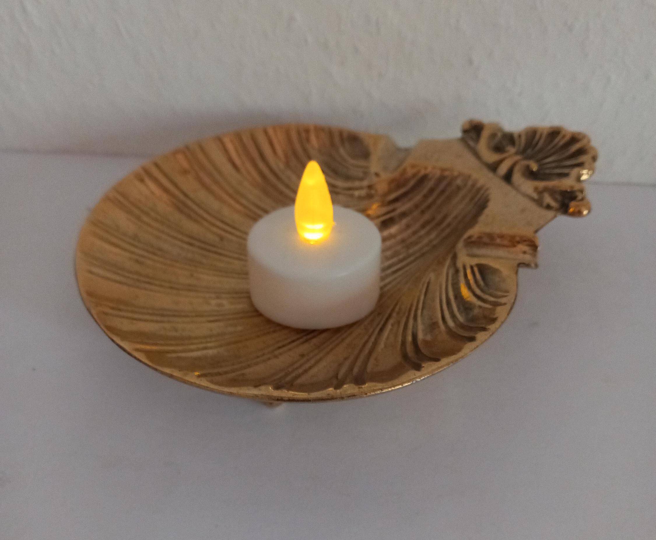 Solid brass scallop / pocket tray / ashtray/