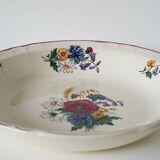 Large hollow dish Digoin Sarreguemines model Agreste, 1960