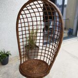 Swing hanging armchair osier rattan