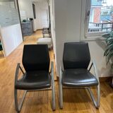 Set of two visitor office chairs