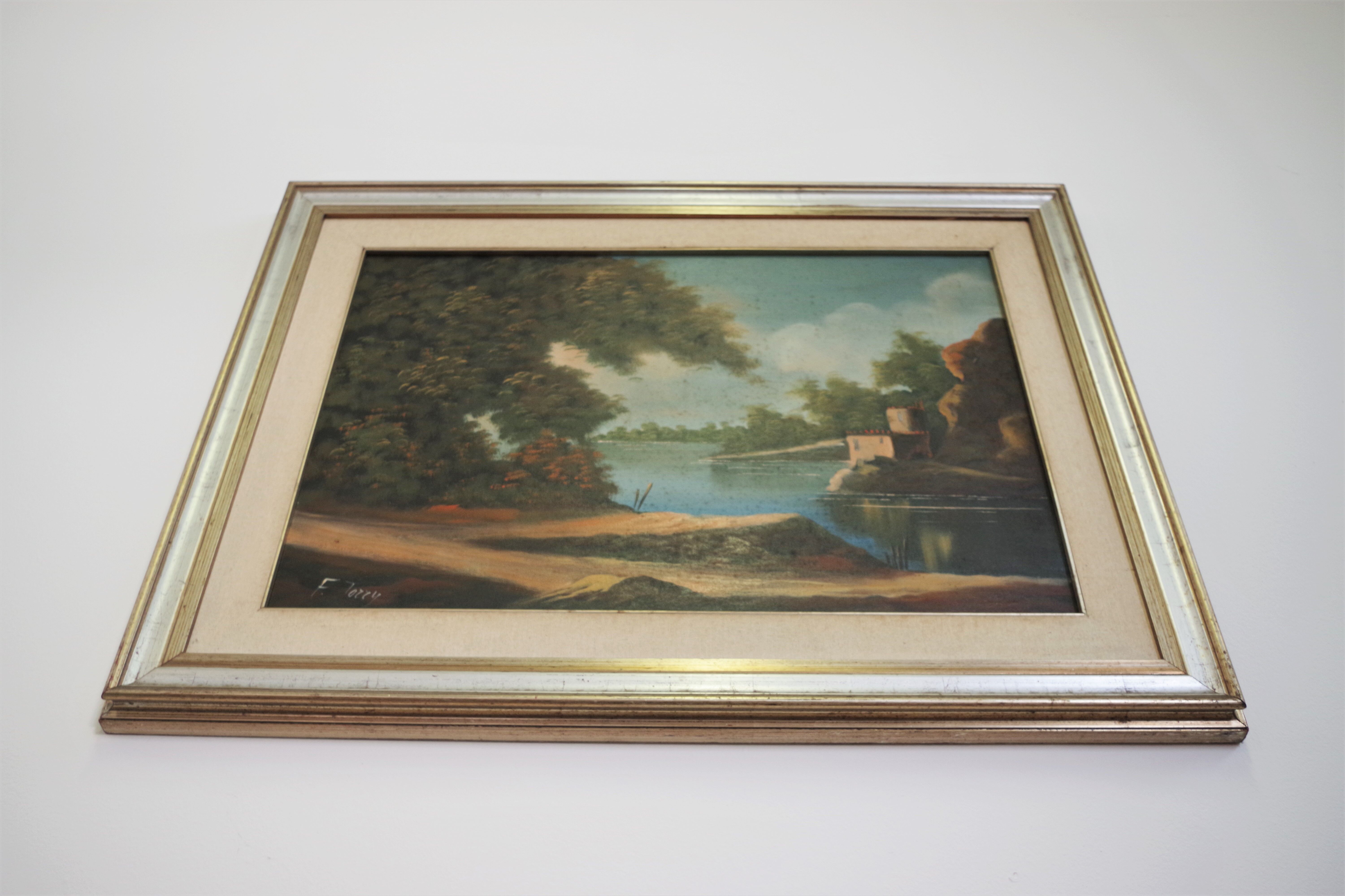 Oil painting on canvas, Francis Torry Brescia, 1977