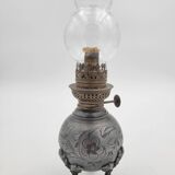 Old tin oil lamp