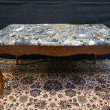 Louis XV style table with marble top