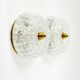 Pair of Mid-Century Bubble Glass Wall Lights or Flush Mounts for Limburg, Germany, 1960s