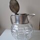 Cut crystal jug with ice compartment