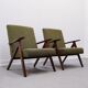 Easy Chair Model B 310 Var in Green Boucle