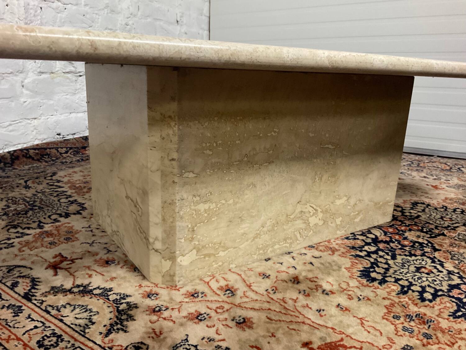Travertine coffee table from the 70s