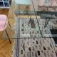 Extensible dining table (180-260) glass Roche Bobois