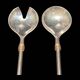 Zinc salad servers