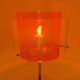 Orange and chrome plexiglass lamp from the 90s.