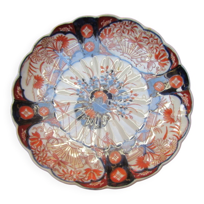 Assiette ancienne asiatique imari japon xix ième décor floral