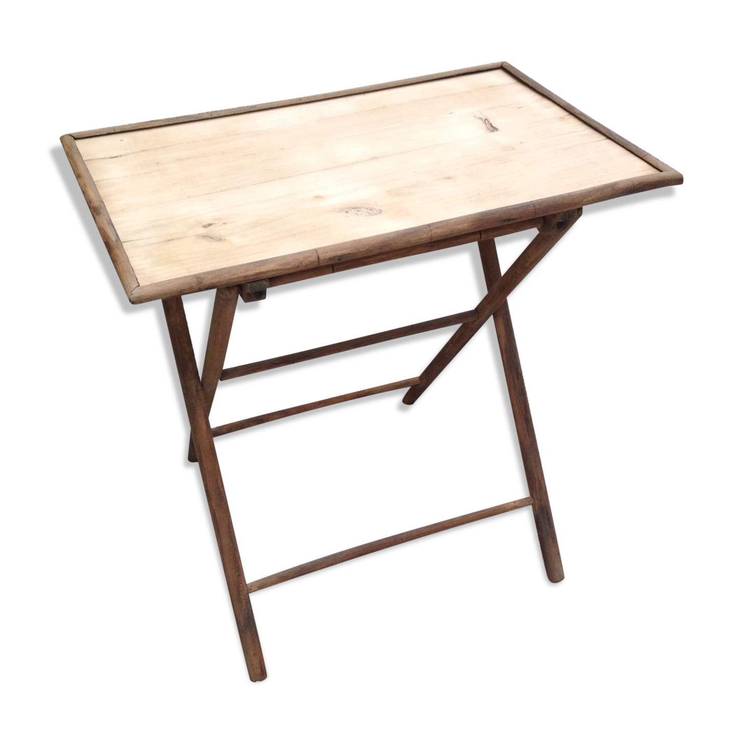 Wooden folding table
