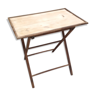 Wooden folding table