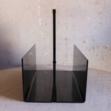 Porte revues 70's plexi noir Roche bobois